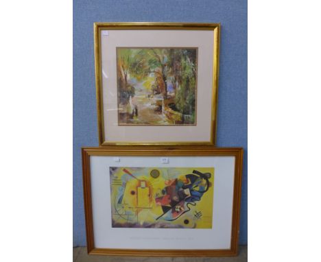 A Wassily Kandinsky print and one other