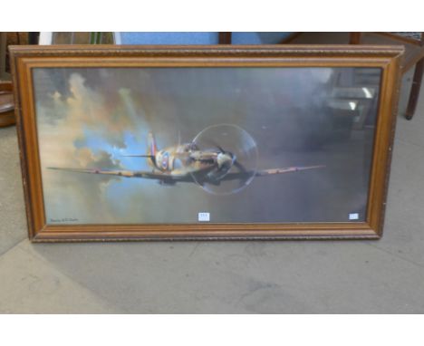 A Barrie Clark Spitfire print