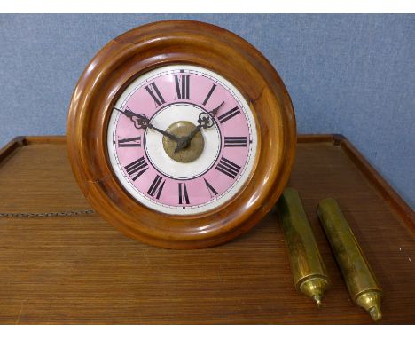 A 19th Century Lovejoy of Wimbledon postman's alarm wall clock