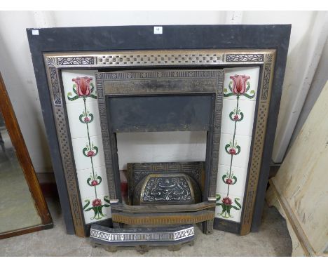 A cast iron fire surround