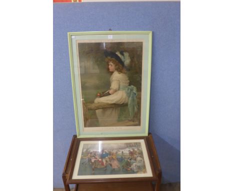 Two Pears prints, A Merry Christmas and A Daughter of Eve