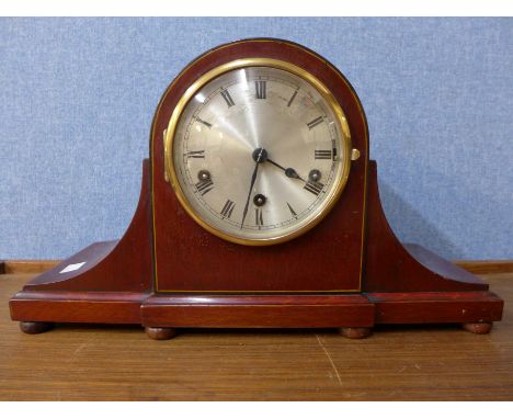 A German Kienzle mahogany mantel clock