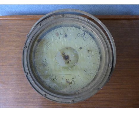 A brass ship's compass