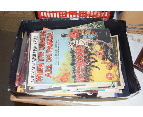 Quantity of various sheet music
