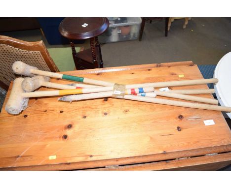 Part croquet set