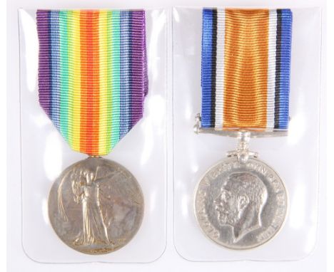 A FIRST WORLD WAR PAIR,&nbsp;comprising British War Medal and Victory Medal, to 90544 PTE.J.A.CROSS.DURH.L.I.