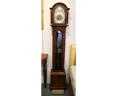 A Modern Triple Weight Driven Chiming Small Longcase Clock, 173cm highSubject to Import Duty