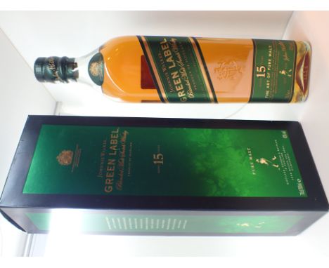 Johnnie Walker Green Label 15 years old scotch whisky 70cl boxed 