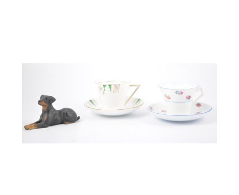 Three boxes assorted china and tableware, including a Colclough bone china tea service and a Staffordshire printware dinner s