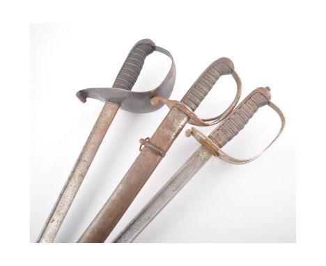 Three swords, a Henry Wilkinson sword with shagreen grip, 98cm,  a German Weyewrsberg sword with Brazil military crest on gua