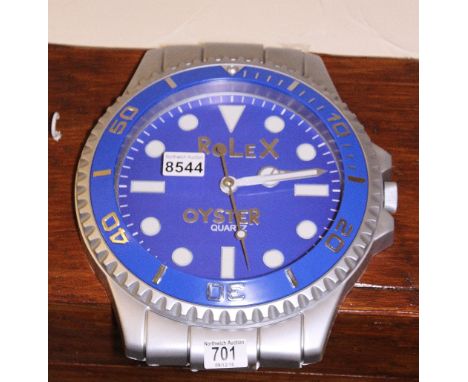 ADVERTISING WALL CLOCK. Jewellers advertising wall clock