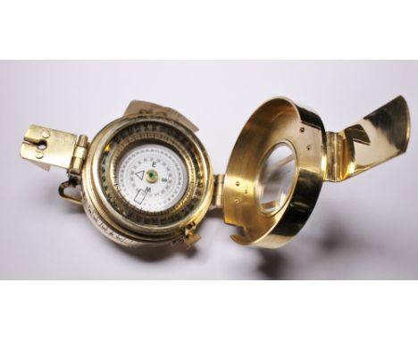 BRASS COMPASS. Brass compass, T.G & Co, London