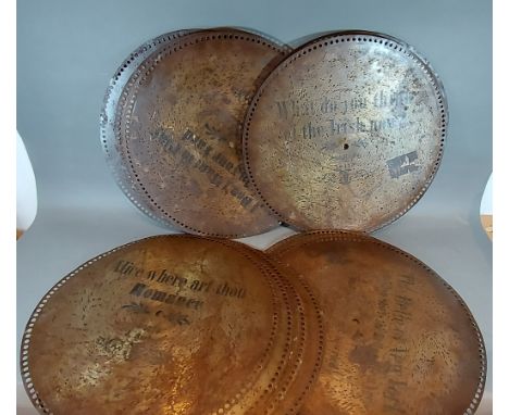 A collection of twenty 50cm Polyphon discs 