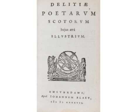 Davidson, Thomas Cantus, Songs and Fancies Aberdeen: John Forbes, 1666. Second edition, small oblong 4to, contemporary vellum