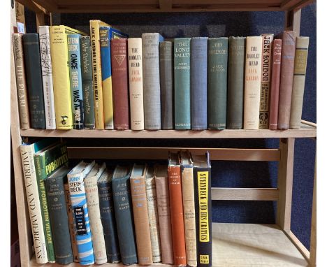 A collection of literature, mainly 20th century 35 books, including Steinbeck, John The Pearl. New York: The Viking Press 194