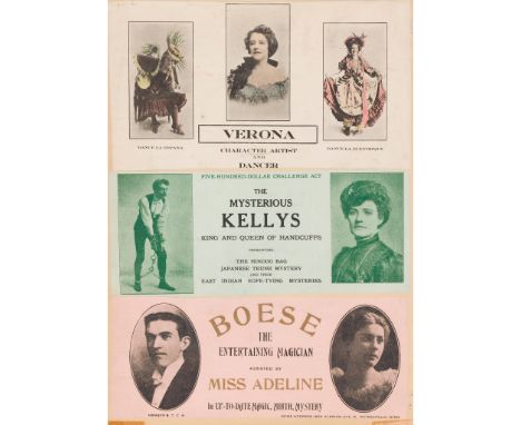 Letterheads of Famous Magicians, mainly American A large collection of letterheads, unused headed letterheads of Hermann the 