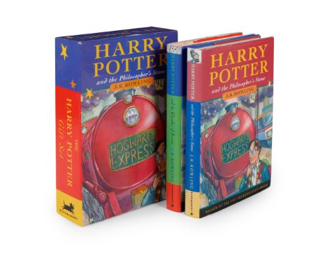 Rowling, J.K.  The Harry Potter Gift Set, Signed Harry Potter and the Philosopher's Stone. London: Bloomsbury, 1997. First ed