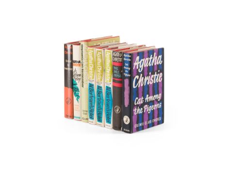 Christie, Agatha 8 First editions, comprising Ordeal by Innocence. 1958; Cat Among the Pigeons. 1959, dustwrapper lightly fra