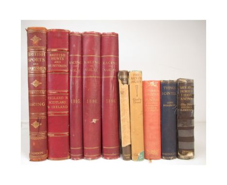 Racing &amp; Country Sports, comprising Smurthwaite, Henry Racing Illustrated. 1895-96, 3 volumes, folio, illustrations, orig