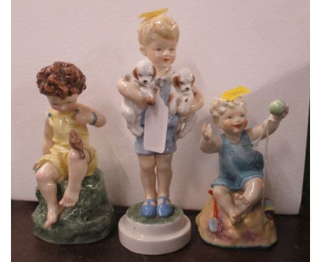 Three Royal Worcester figures