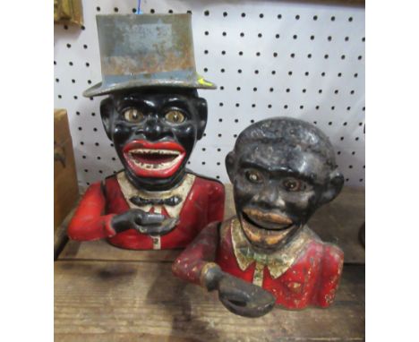 Two metal novelty money boxes Notice from the the-saleroom.com: These items are listed on the basis they are illustrative of 