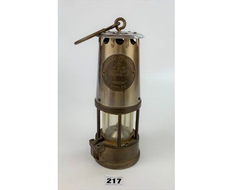 Miners’ lamp by Eccles, 10” high