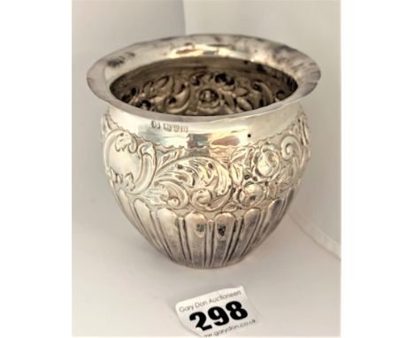 Silver planter 3.5” high, w: 3.3 ozt