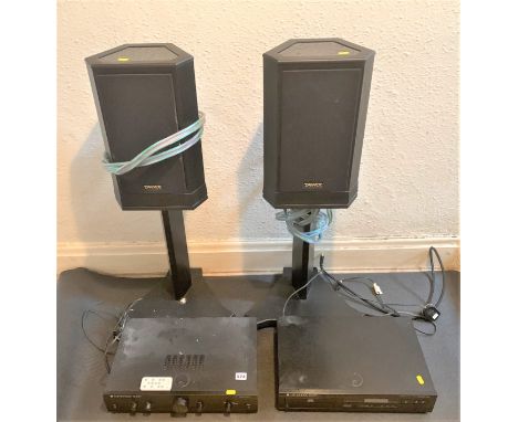 Cambridge Audio A1 Integrated Amplifier, Cambridge Audio CD4 Special Edition Compact Disc Player and pair of Tannoy speakers 