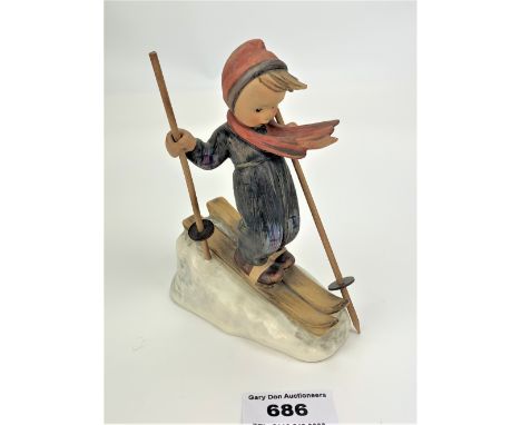 W. Goebel (Hummel) boy skier 5.5” high