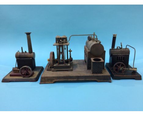 Three tinplate model engines