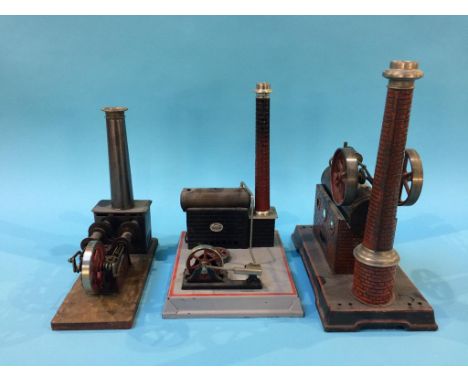 Three tinplate model engines