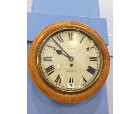 A circular fusee wall clock