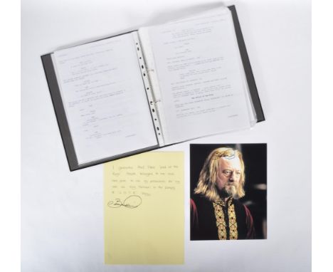 The Collection Of Bernard Hill - Lord Of The Rings: The Two Towers (2002) - Hill's personally owned and used production scrip