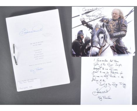 The Collection Of Bernard Hill - Lord Of The Rings: The Two Towers (2002) - Hill's personally owned and used production scrip