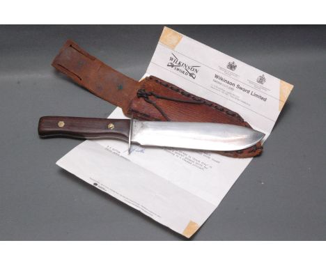 Wilkinson Sword Survival knife, blade stamped Wilkinson Sword Ltd. Registered Design Applied for, verso 27C/630/1, with assoc