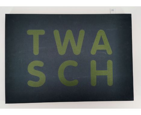 MAPPENWERK / KÜNSTLERMAPPE "Twasch" mit 3 Holzschnitten von CEES ANDRIESSEN, 3 Fotografien von HERMANN WILLLERS, Lyrik von HA