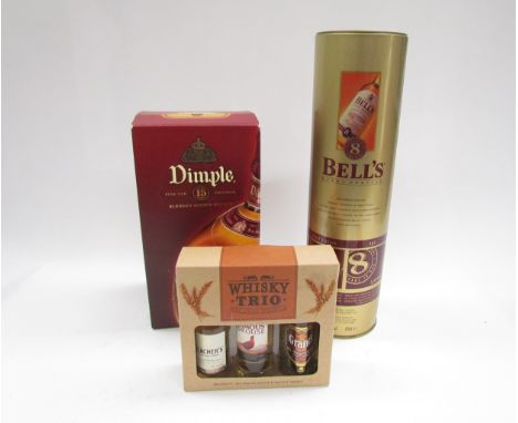 Dimple, John Haig and Co, 15 Year Old Blended Scotch Whisky, 700ml, boxed. Bell's 8 Year Old Scotch Whisky, 70cl in tube and 