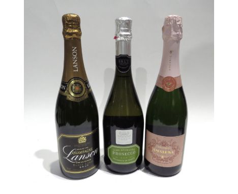 Organic Emiliana Amaluna Rose, Casablanca Valley, Sparkling Wine, Lanson Black Label Champagne, San leo Prosecco (3)