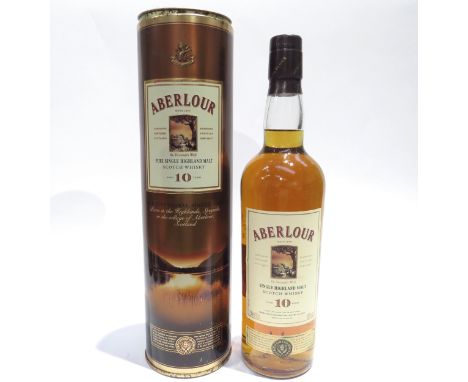 Aberlour 10 Year Old Single Malt Scotch Whisky, Speyside, Scotland, 700ml, in tin