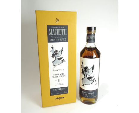 Islay 19 Year Old The Witches Series First Witch Macbeth Act One Single Malt Scotch Whisky Elixir Distillers, Illustrated by 