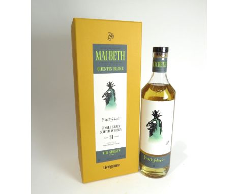 Cambus 31 Year Old The Ghosts Series First Ghost Macbeth Act One Lowland Single Grain Scotch Whisky Elixir Distillers, Illust