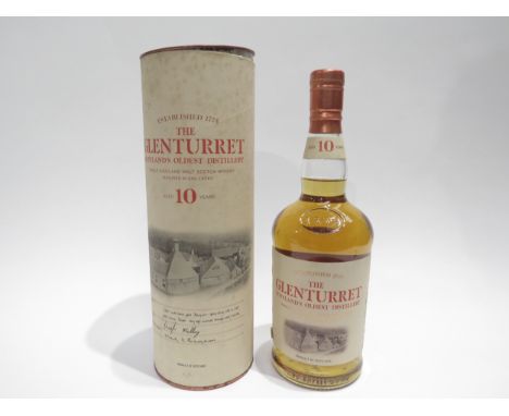 The Glenturret 10 year Old Scotland's Oldest Distillery Single Highland Malt Scotch Whisky, 70cl, in tube