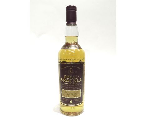 Royal Brackla  "The King's Own Whisky" Single Malt Highland Scotch Whisky, 1990's bottling