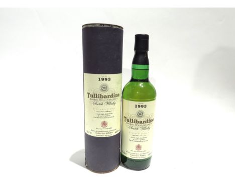 1993 Tullibardine Single Highland Malt Scotch Whisky, 70cl, in tube
