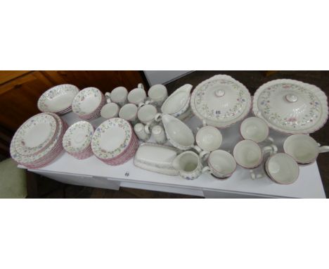 A large Johnson Brothers 'summer chintz' dinner tea and breakfast service 