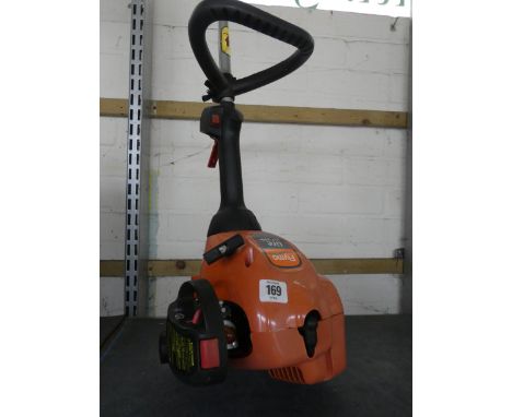 A Flymo petrol engine strimmer 