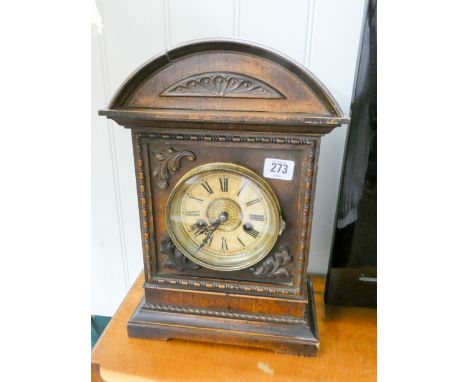 A pine bracket clock 
