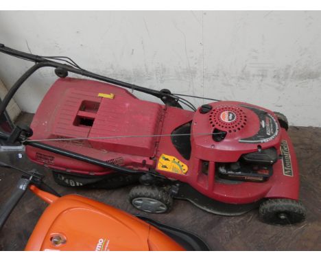 A Mountfield petrol engine, self-propelled, lawn mower 