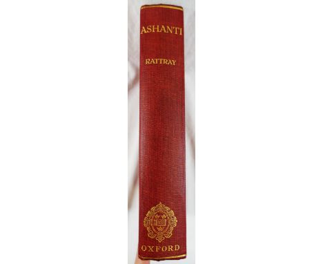 R S Rattray, 'Ashanti', published by Oxford University Press, 1923, housed in red cloth and gilt tooled binding CONDITION REP