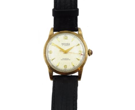 Bernex 9ct gold gentleman's manual wind, presentation wristwatch  - Condition Report Currently ticking away. Scratch running 